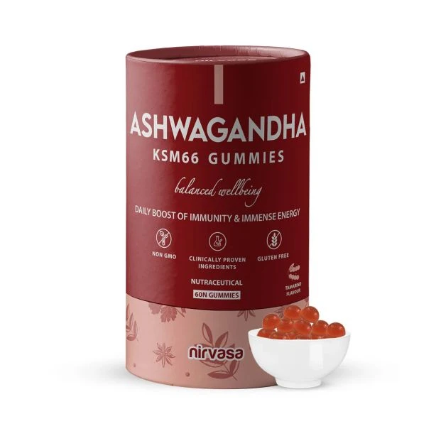 Nirvasa Ashwagandha KSM66 Gummies
