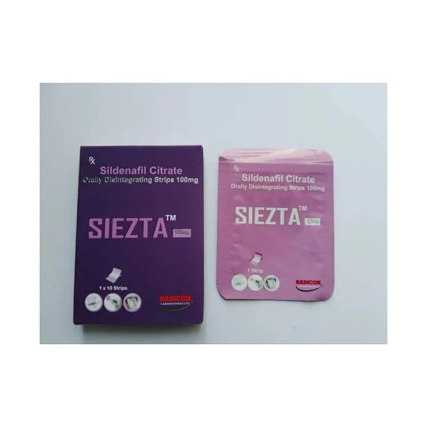 Siezta Sildenafil Citrate Oral Disintegrating Strips